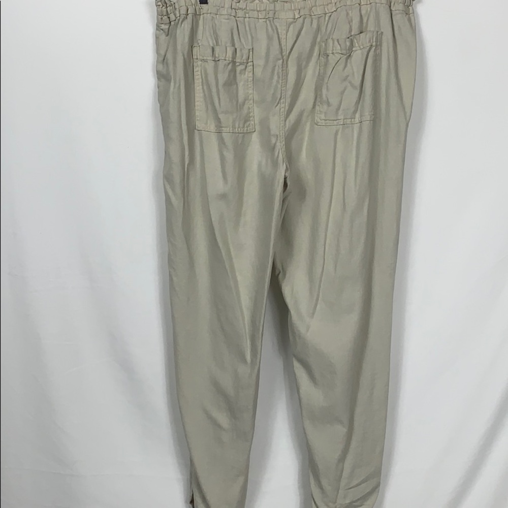Faded Glory khaki colored pants 55% linen size XL - Picture 6 of 7